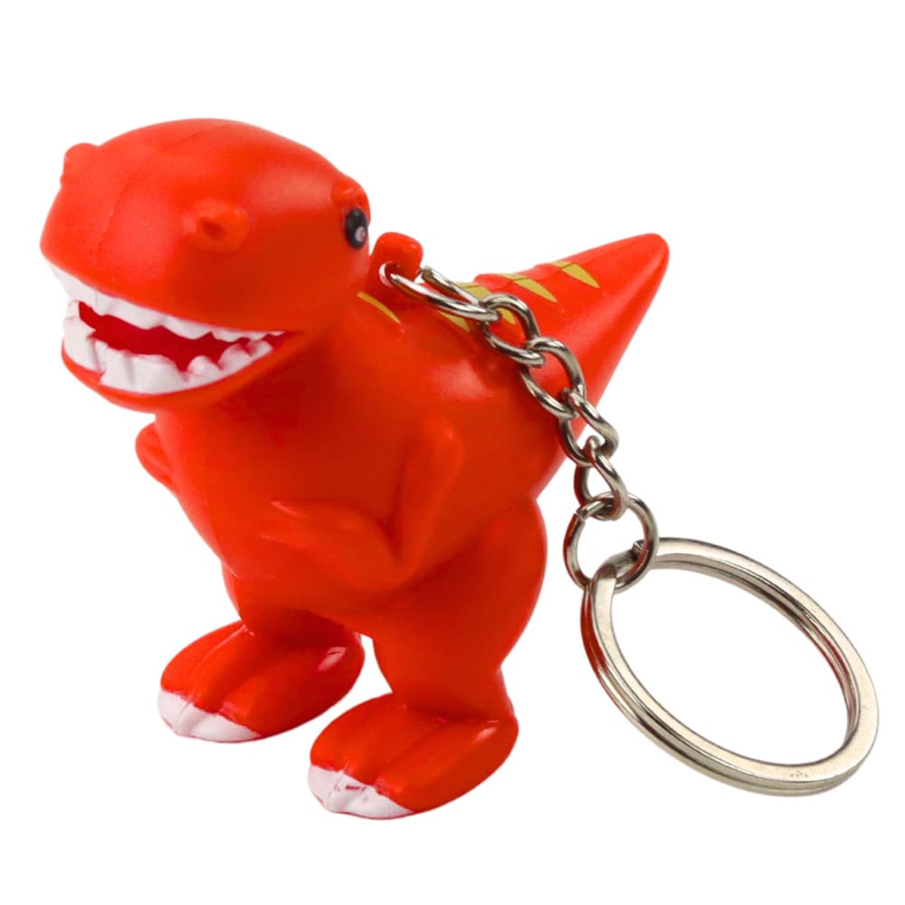 Brelok Dinozaver LED z zvokom, zelena, mini svetilka 4