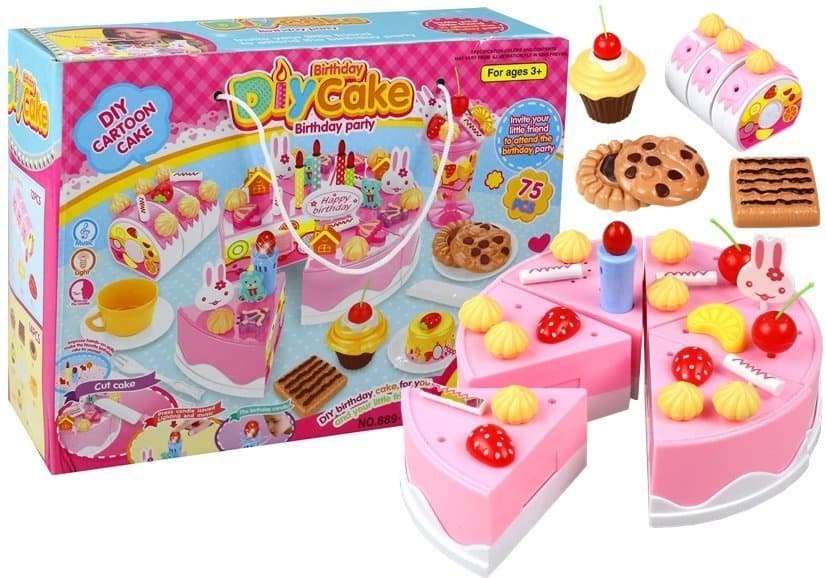 LEAN TOYS Set za rojstnodnevno zabavo - torta za rezanje