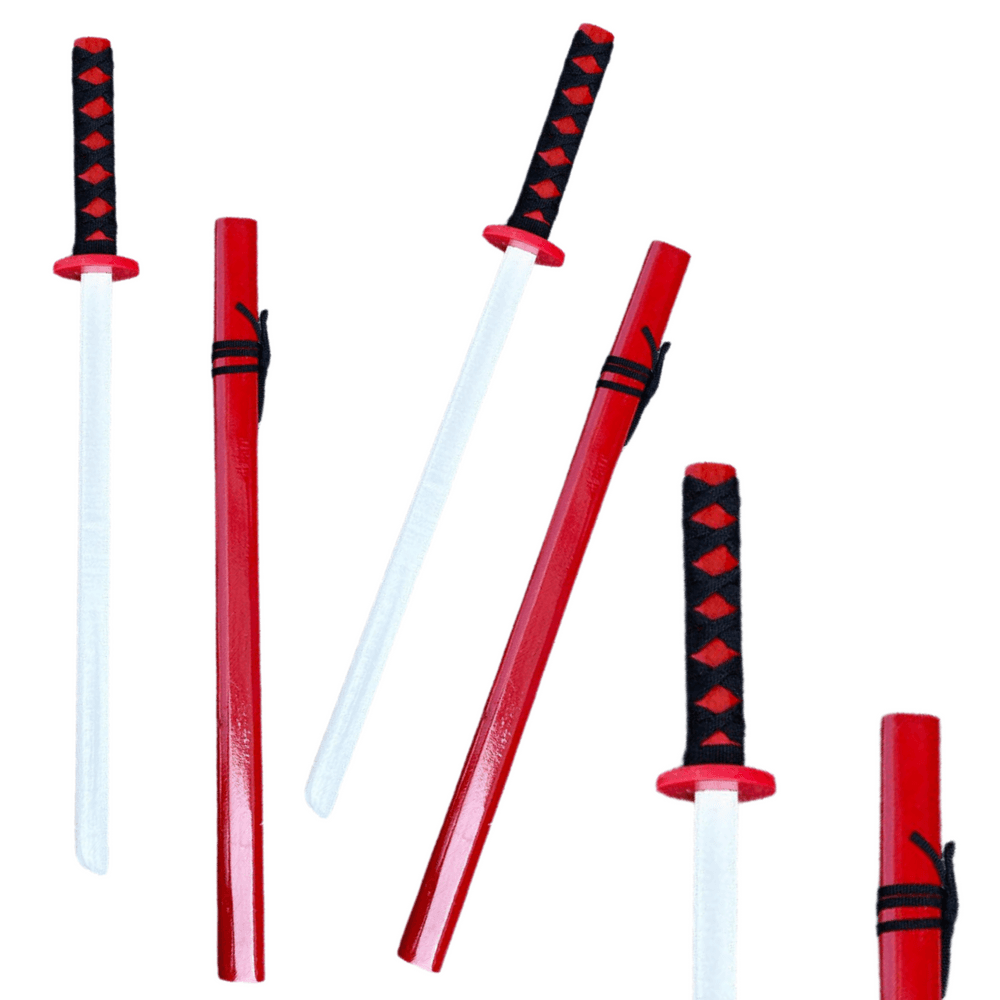 Lesena katana/meč LEAN TOYS Rdeč 70 cm