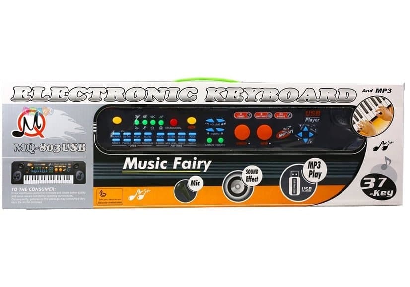LEAN TOYS Keyboard z mikrofonom 37 tipk, USB 3