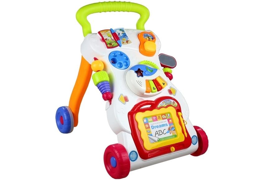 LEAN TOYS Večfunkcijski hodulja s telefonom in klavirom 2