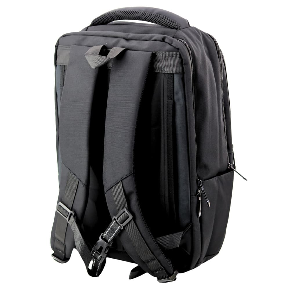 Mestni/poslovni nahrbtnik LEAN z USB, prsni pas, črn, 26L 3