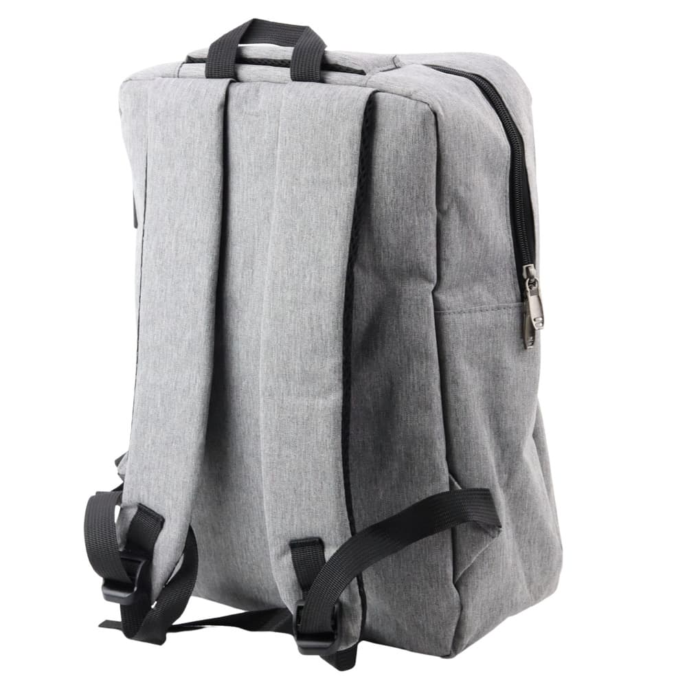 Mestni nahrbtnik LEAN z USB, sredinska pregrada, siv, 14L 3