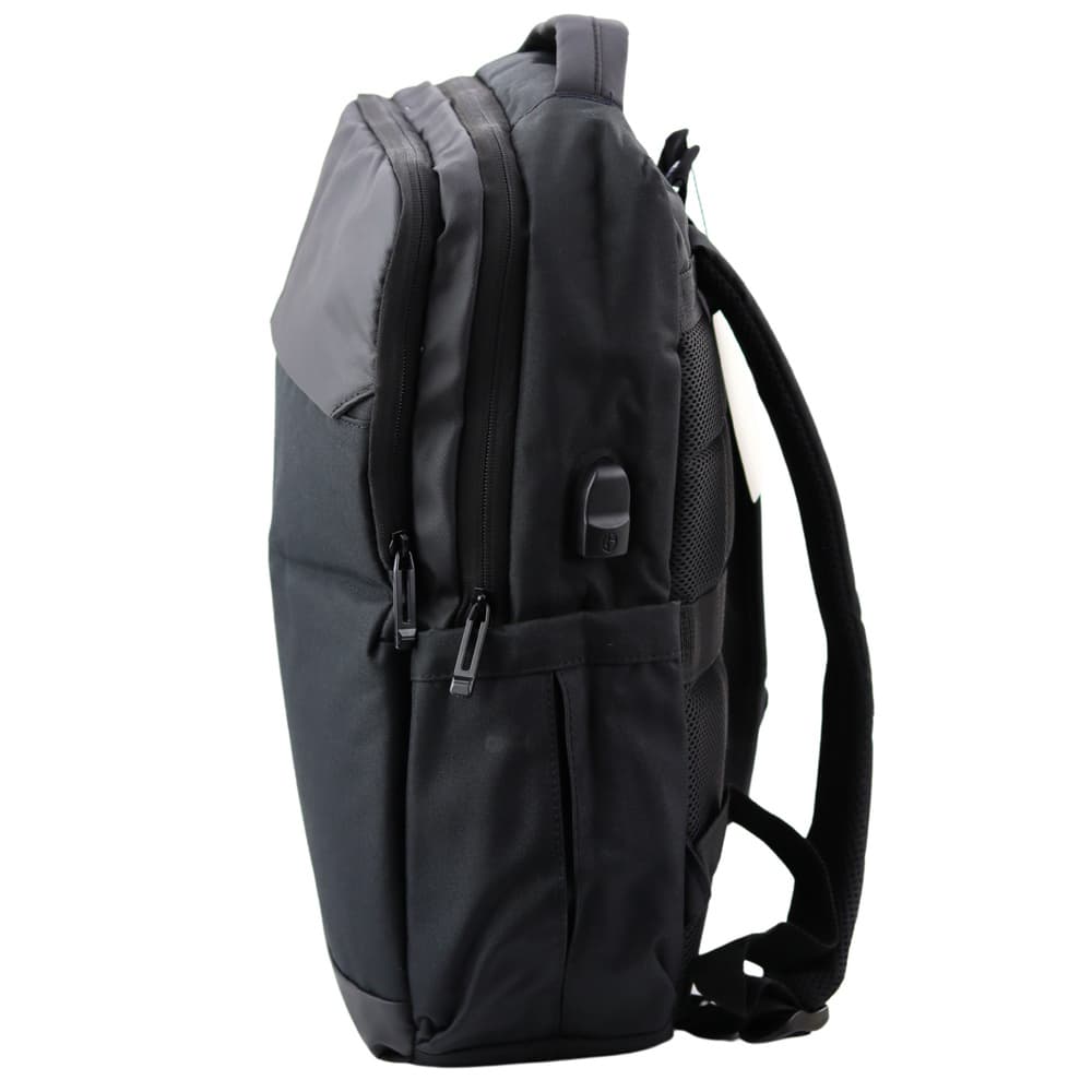 Poslovni nahrbtnik LEAN, USB, za laptop, črn, 16L 3