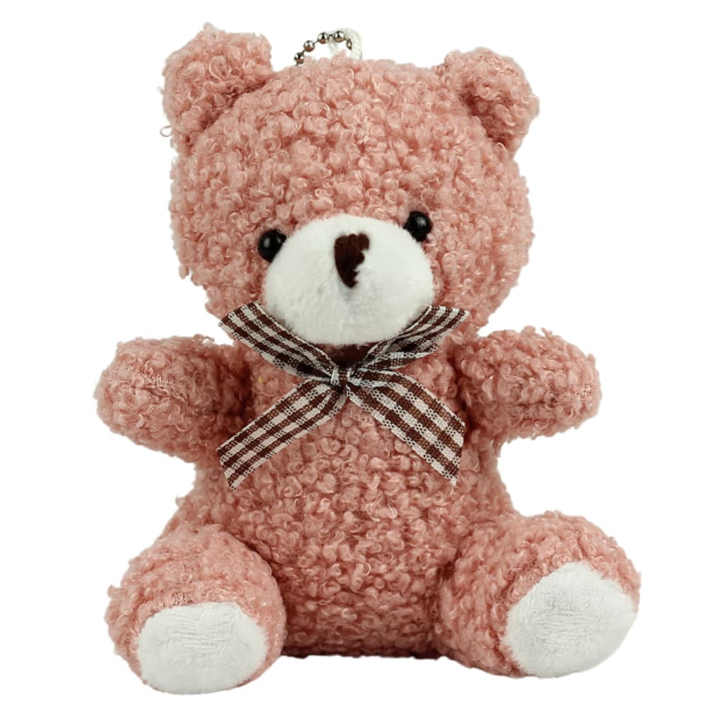 LEAN TOYS plišasti obesek za ključe - Miško, roza, 8 cm 2