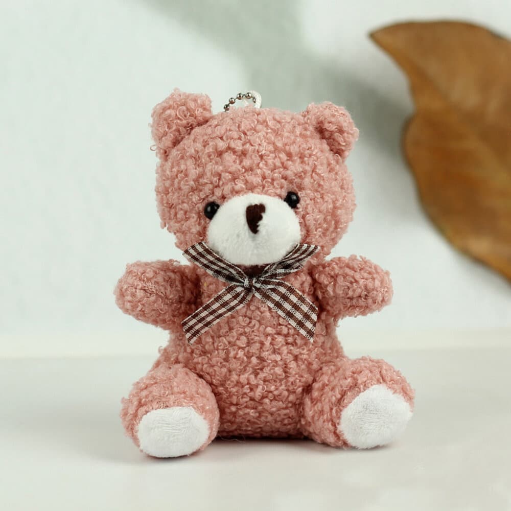 LEAN TOYS plišasti obesek za ključe - Miško, roza, 8 cm 3