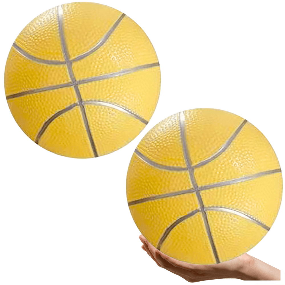 Plažna gumijasta žoga LEAN TOYS Pastelno rumena 20 cm