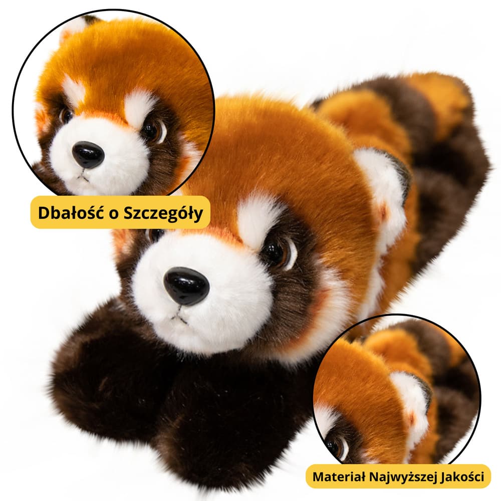 LEAN TOYS plišasta panda (ruda) obesek za ključe 13 cm 2