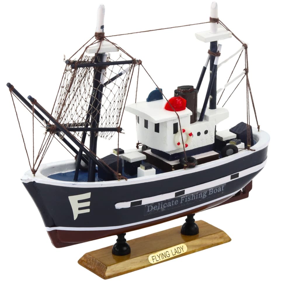 LEAN TOYS model ribiške koče Flying Lady, 24x23 cm 2