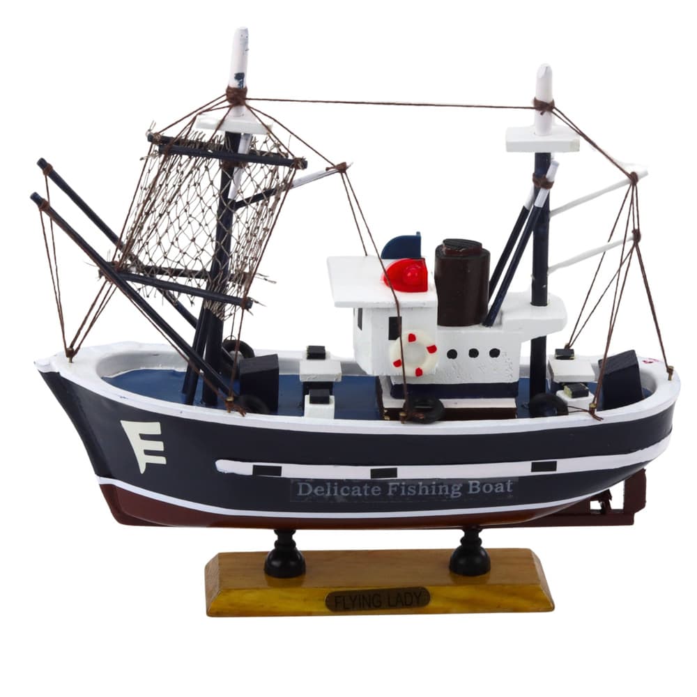 LEAN TOYS model ribiške koče Flying Lady, 24x23 cm 3