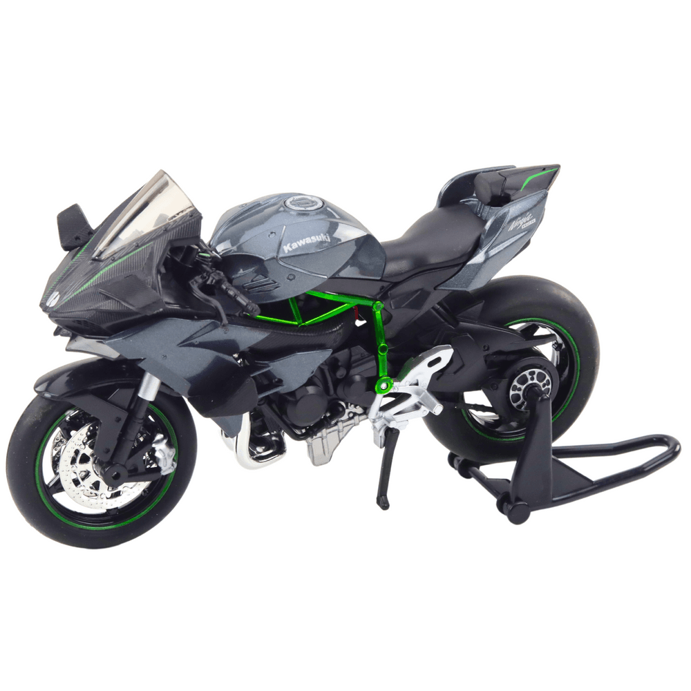 LEAN TOYS kovinski športni motocikel, luči, zvoki, siv, 1:12 2