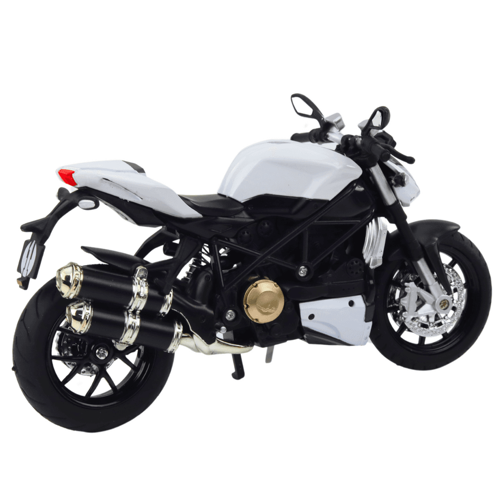 LEAN TOYS Motocikel športni kovinski, beli, 1:12 3