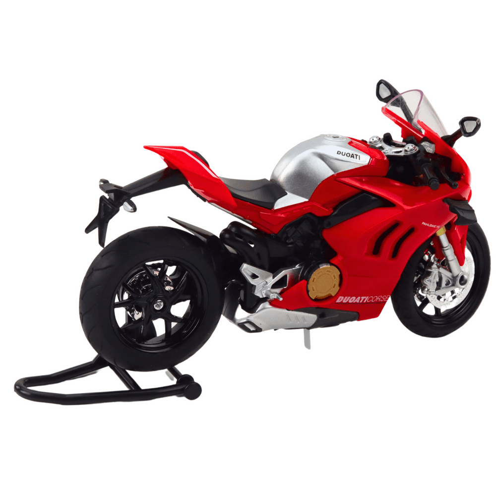 LEAN TOYS Motocikel športni kovinski, rdeč, 1:12 3