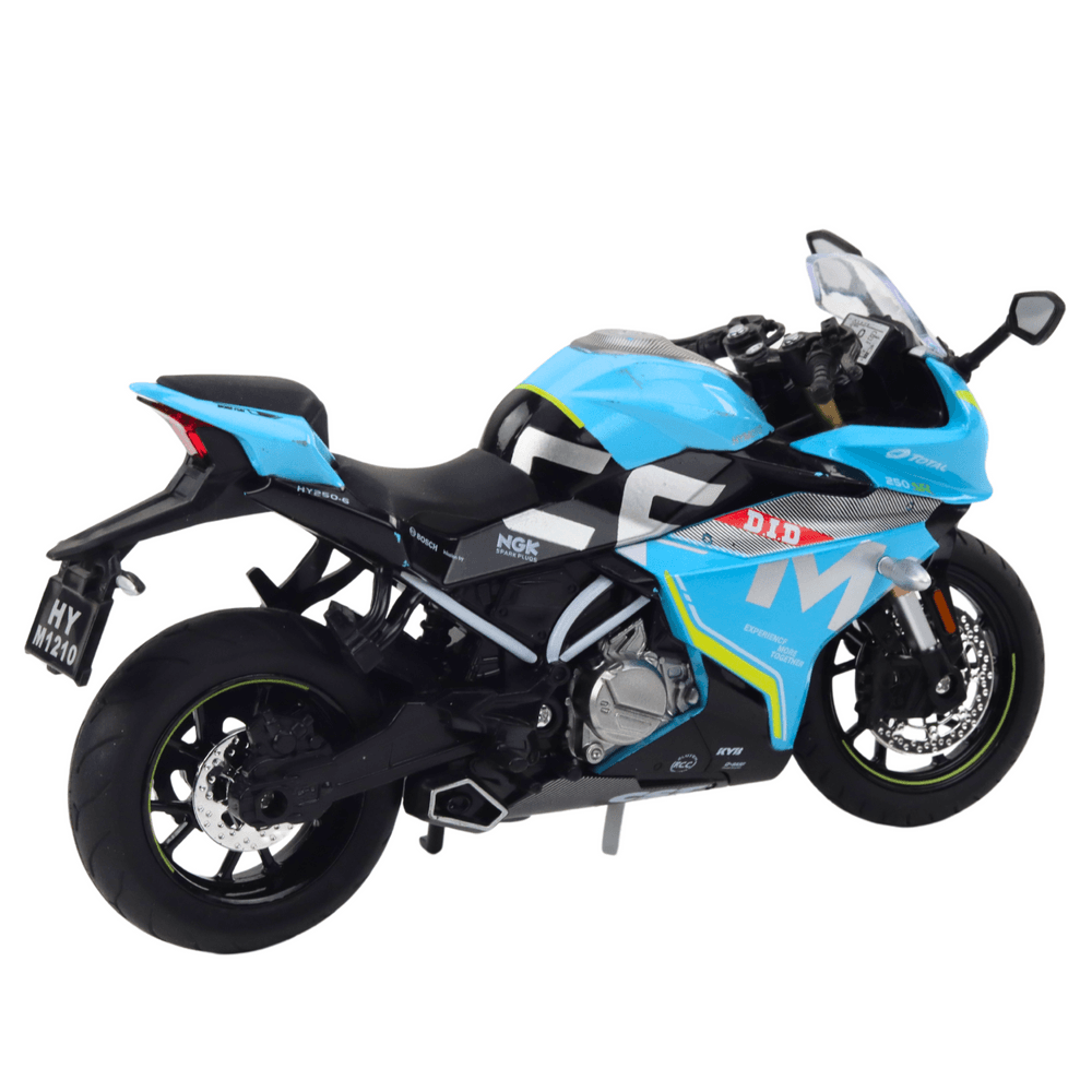 LEAN TOYS Motocikel športni kovinski, moder, 1:12 3