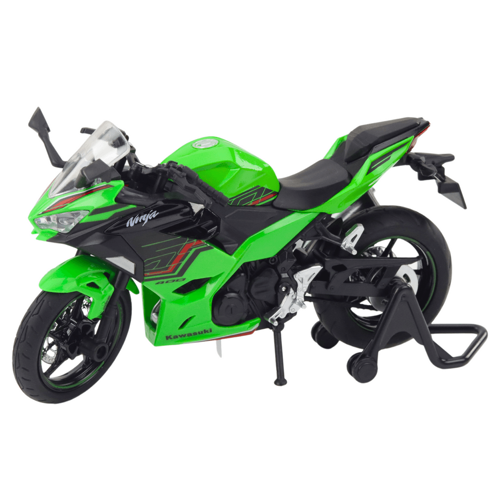 LEAN TOYS Motocikel športni kovinski, zelen, 1:12 2