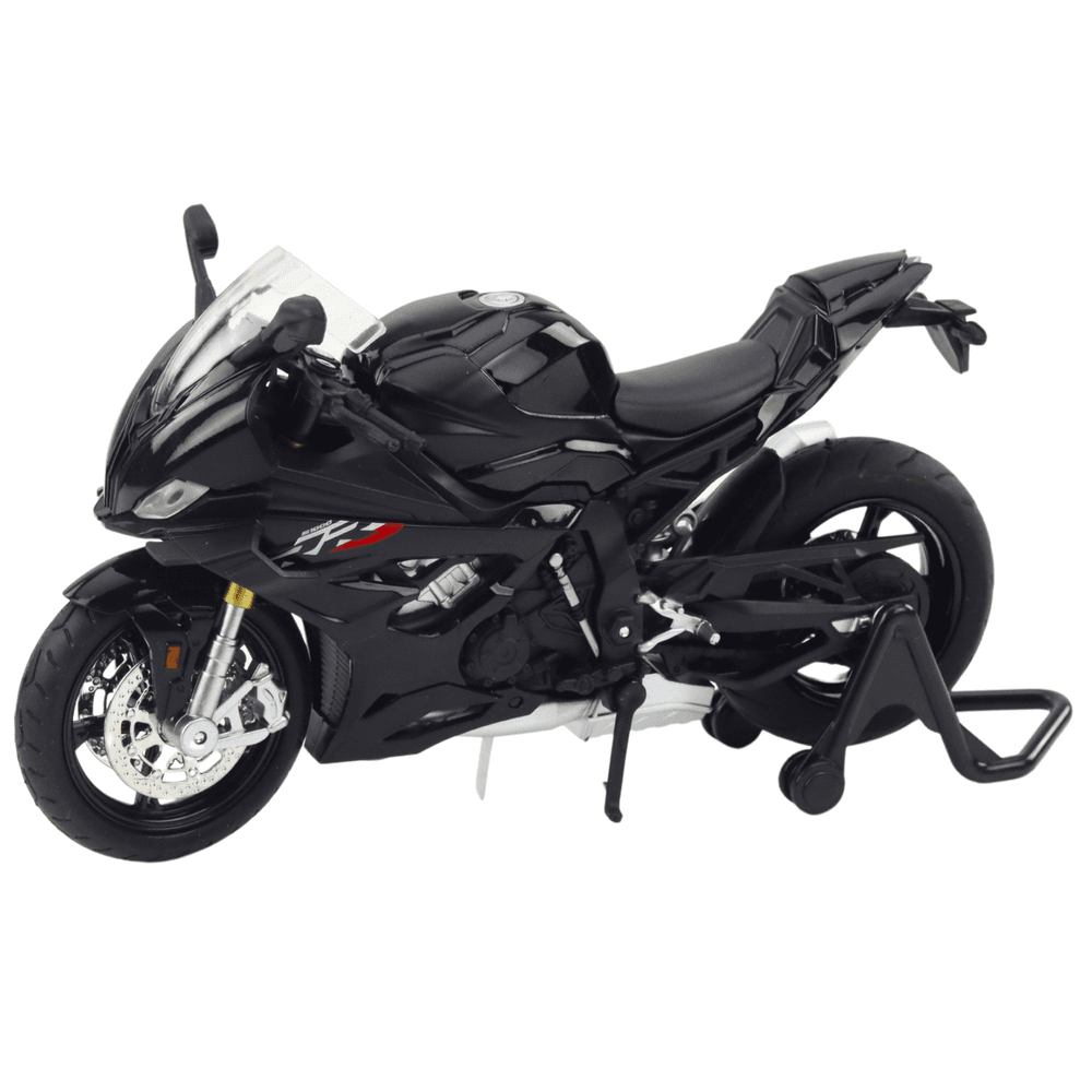 LEAN TOYS Motocikel športni kovinski, črn, S1000, 1:12 2