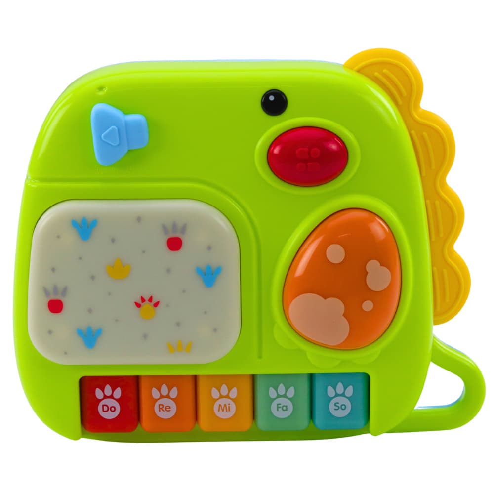LEAN TOYS Interaktivno otroško pianino - dinozaver (zelena) 2