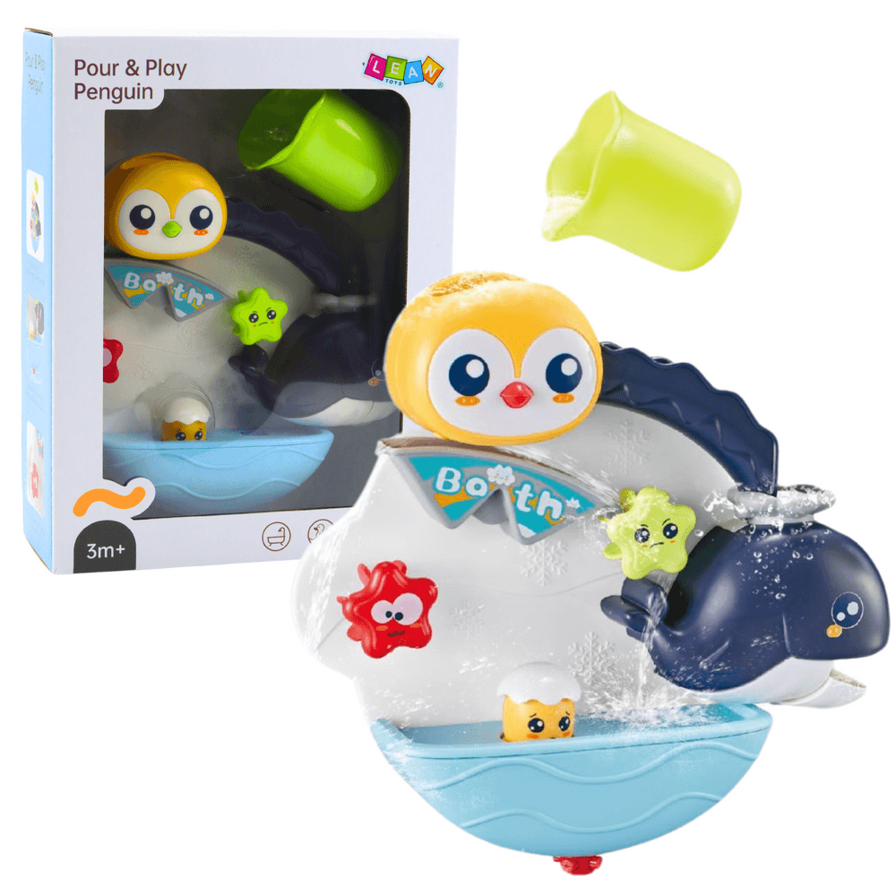 LEAN TOYS Interaktivna igrača za kopanje - pingvin in kit
