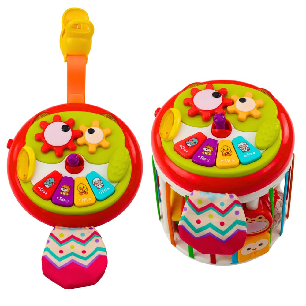 LEAN TOYS Interaktivna kocka z lučmi, zvoki in sorto oblik 3