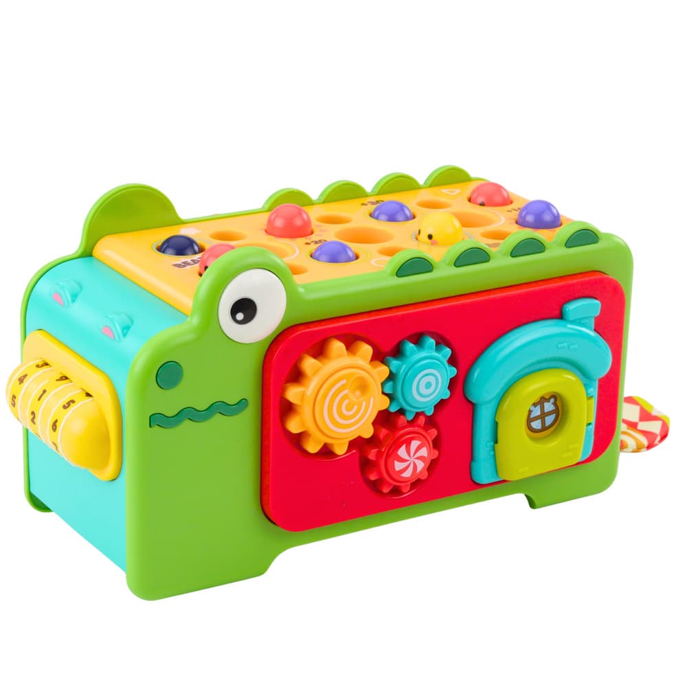 LEAN TOYS Montessori izobraževalna kocka Krokodilček 2