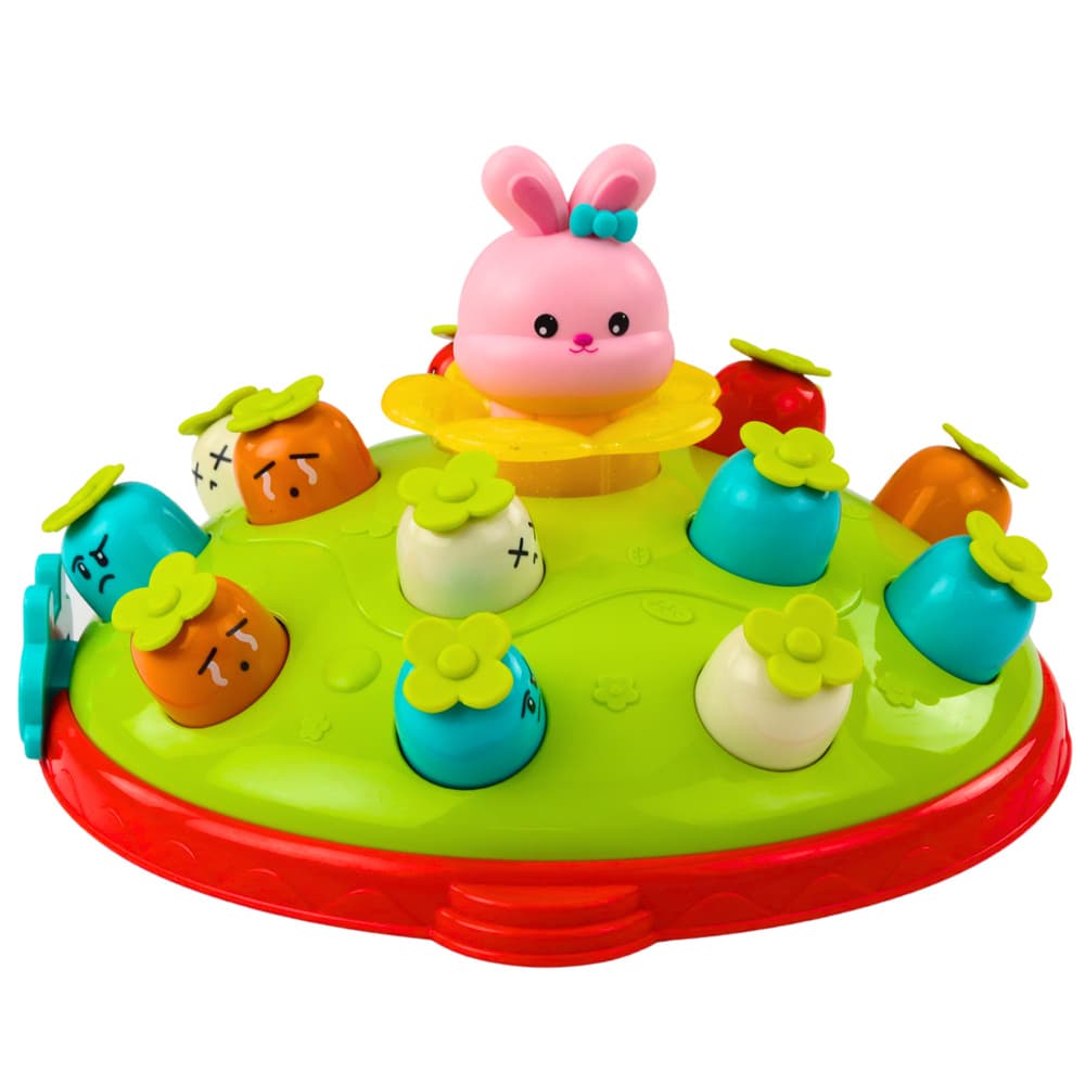 LEAN TOYS Igra s kladivom: Viseči zajček iz korenčka 2