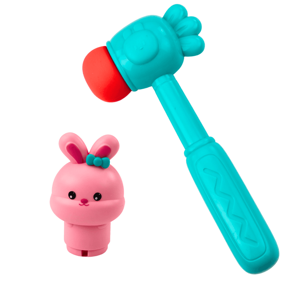 LEAN TOYS Igra s kladivom: Viseči zajček iz korenčka 3