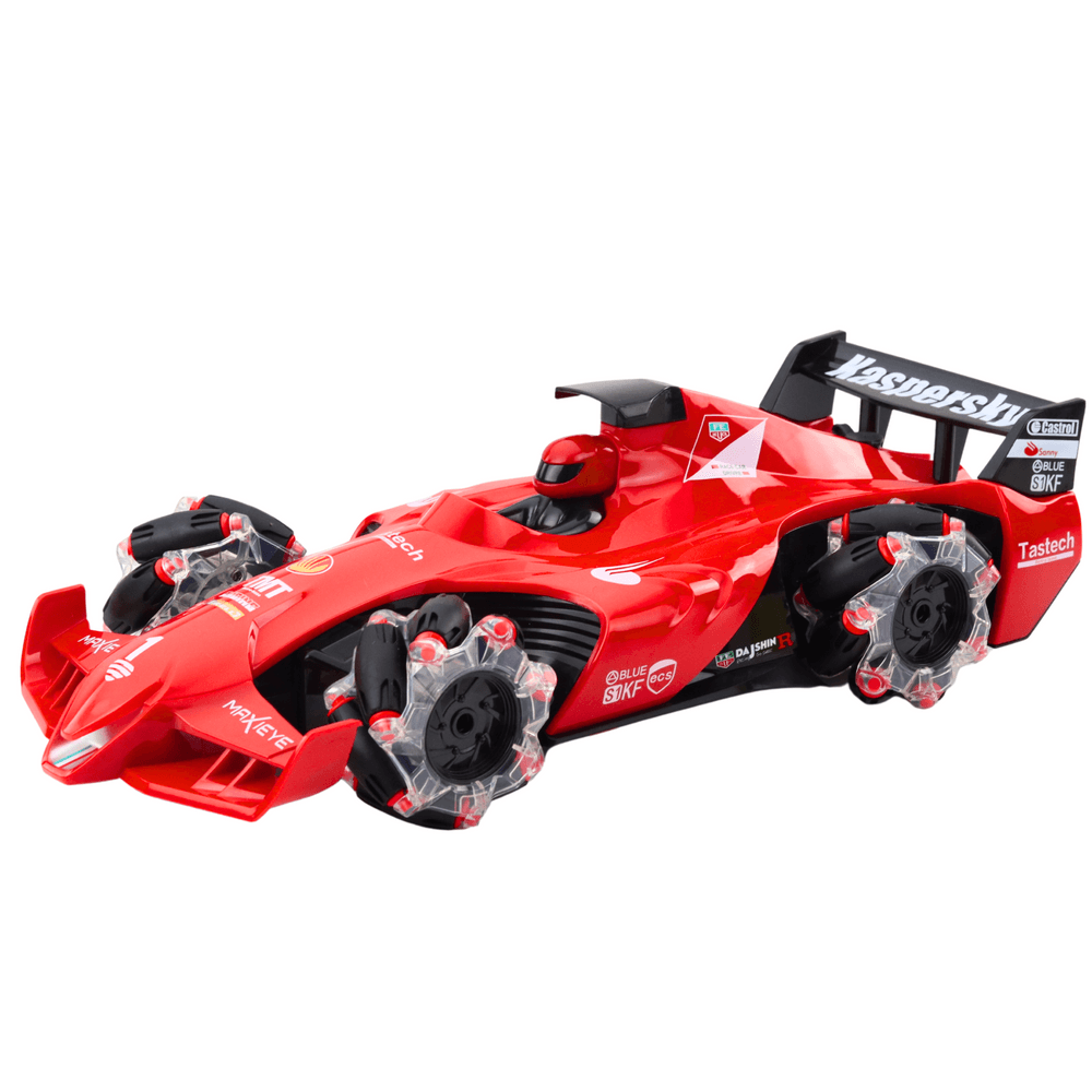 RC dirkalnik LEAN TOYS, rdeč, učinek dima, LED luči 2