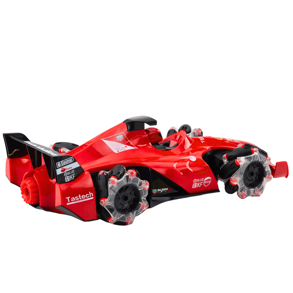 RC dirkalnik LEAN TOYS, rdeč, učinek dima, LED luči 3