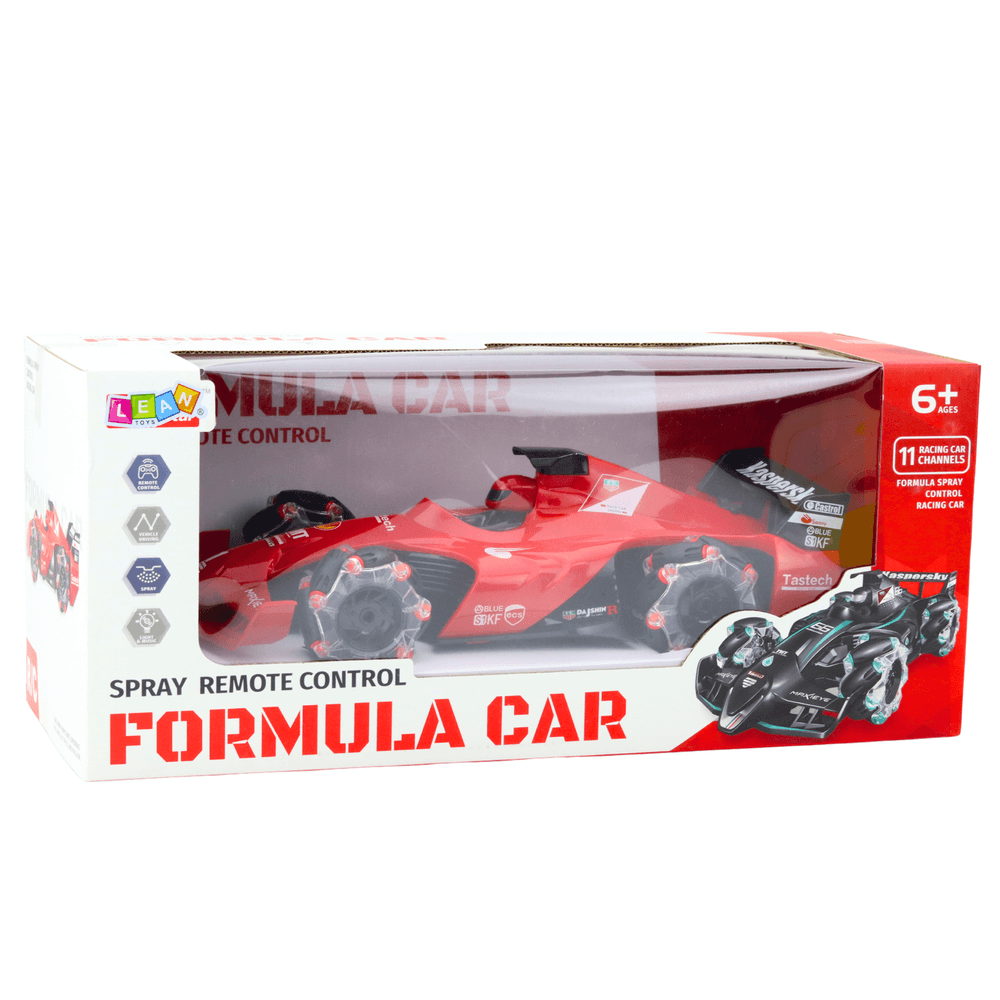 RC dirkalnik LEAN TOYS, rdeč, učinek dima, LED luči 5