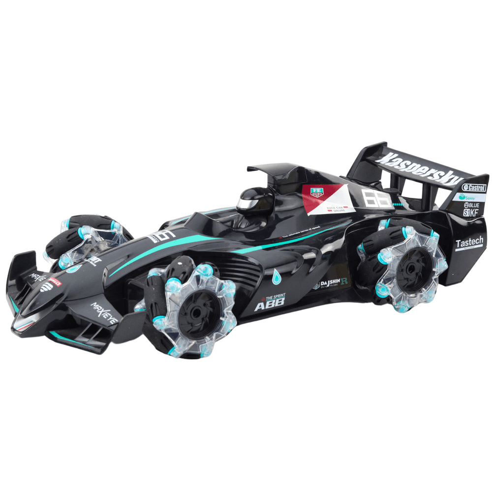 RC dirkalnik LEAN TOYS, črn/modri, učinek dima, LED luči 2