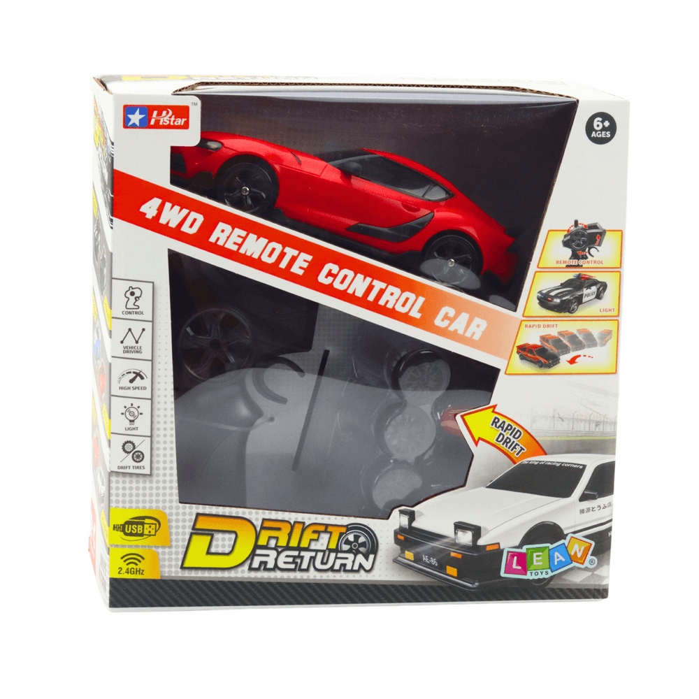LEAN TOYS RC Avto za drift, 4WD, rdeč 5