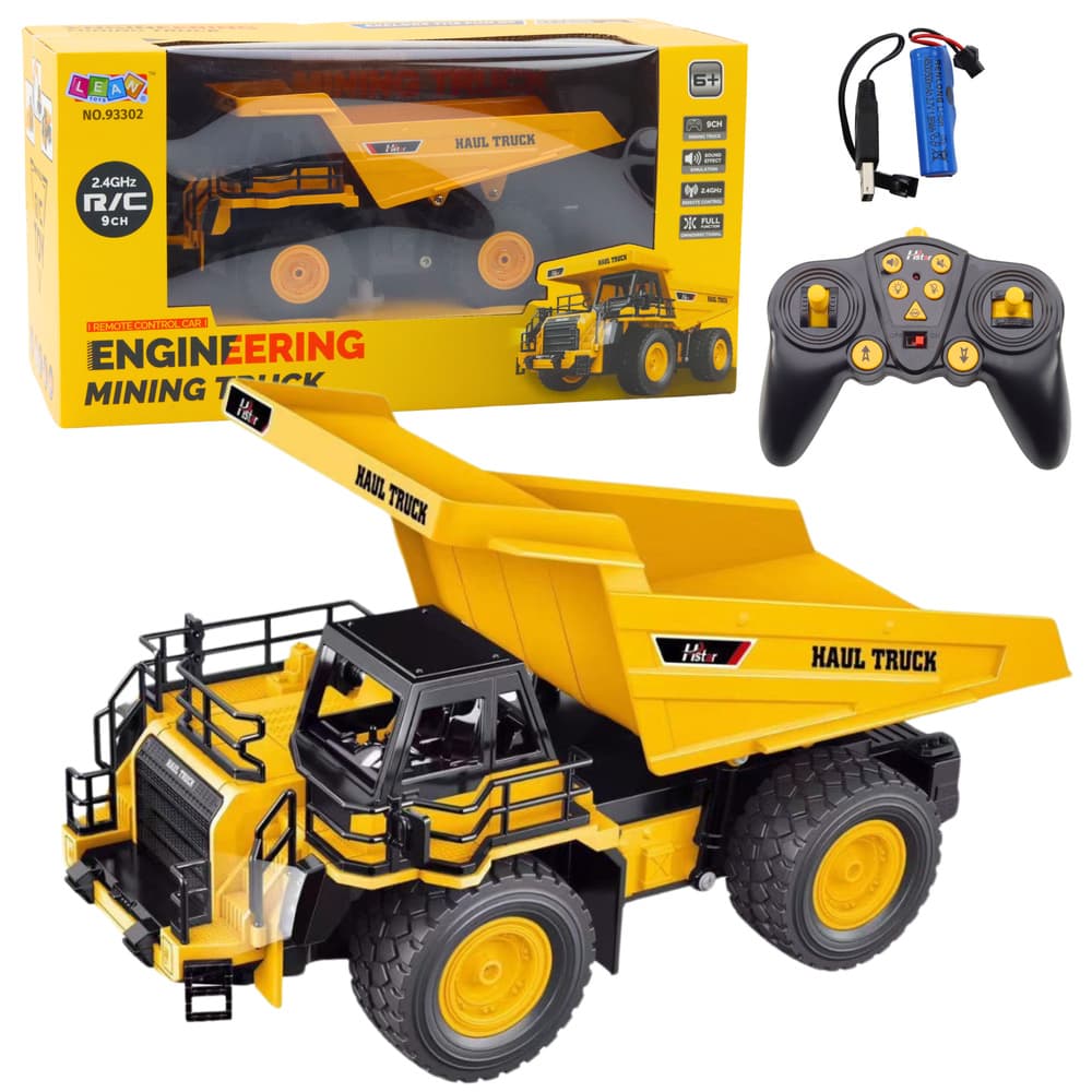 LEAN TOYS RC rudarska izmetka 2.4G 9CH (rumena)