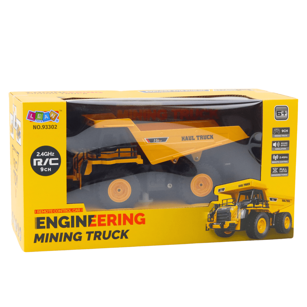 LEAN TOYS RC rudarska izmetka 2.4G 9CH (rumena) 4