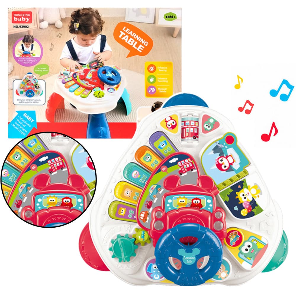 Interaktivni izobraževalni stol LEAN TOYS - volan, trikotni