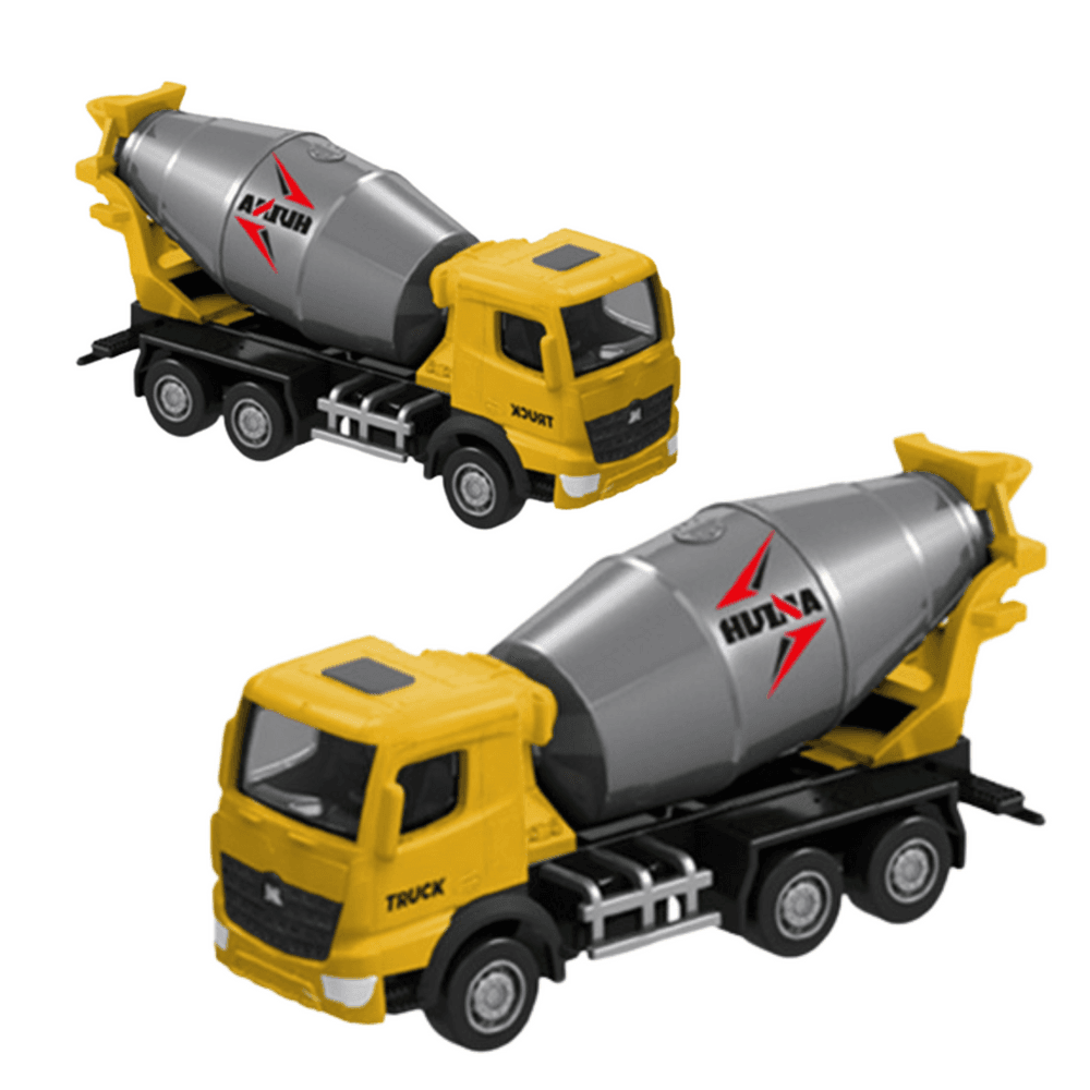Kovinski model HUINA - Rumena mešalica za beton, 1:80 2