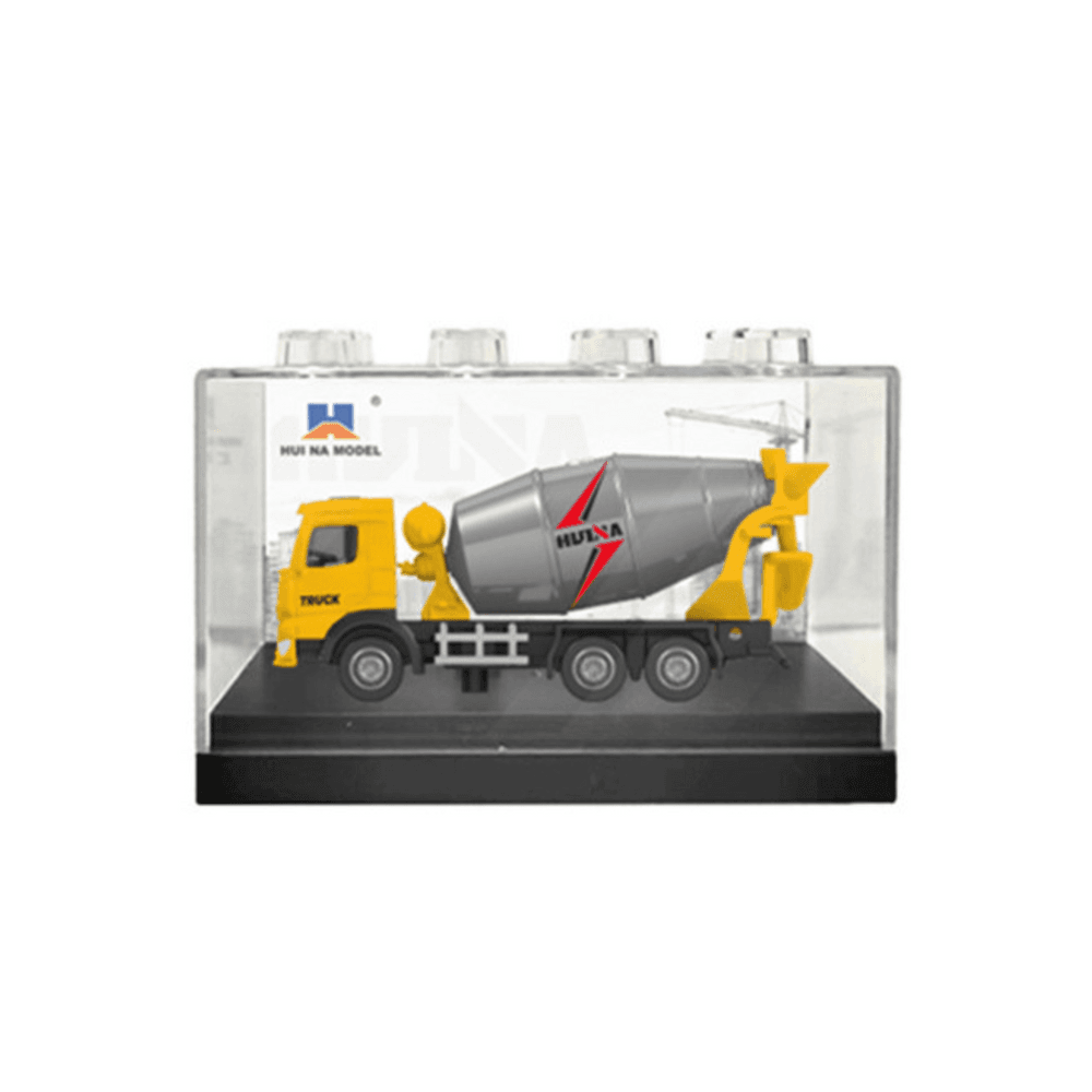 Kovinski model HUINA - Rumena mešalica za beton, 1:80 3