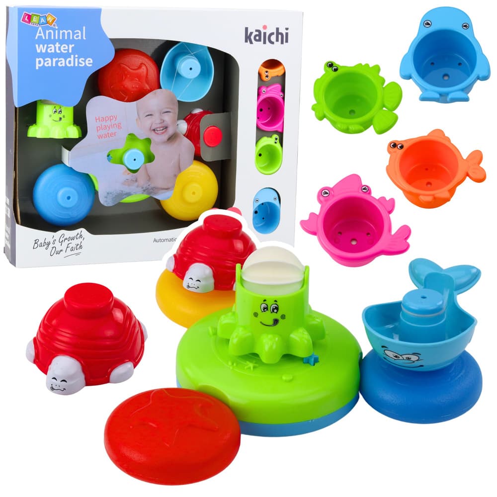 LEAN TOYS Interaktivna igrača za kopanje z živalmi in fontano