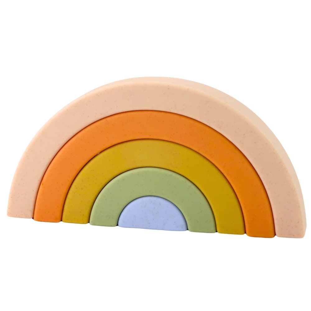 Pastelna mavrica iz gumijastih kock LEAN TOYS 2