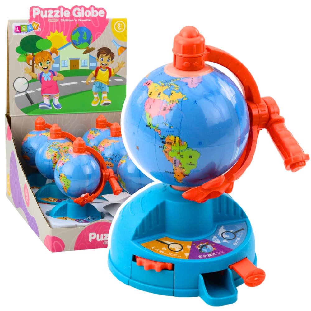 Mini globus, vrtljivo kolo z zobniki, premikajoči se avion