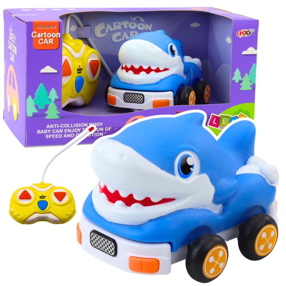 LEAN TOYS RC avto Zmaj za malčke (modri)