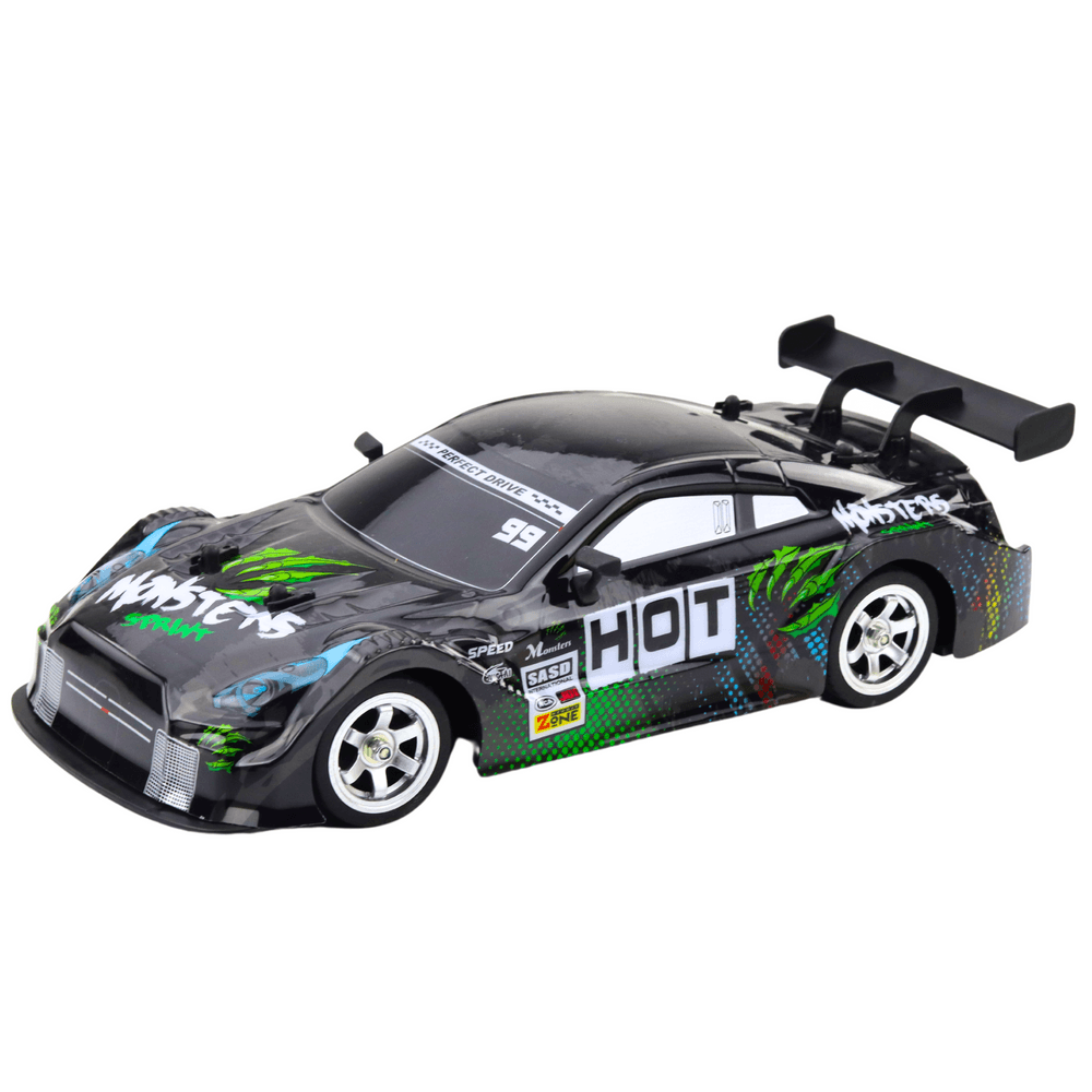 LEAN TOYS RC Drift dirkalnik - črno-zeleni, 30 km/h, 1:16 2