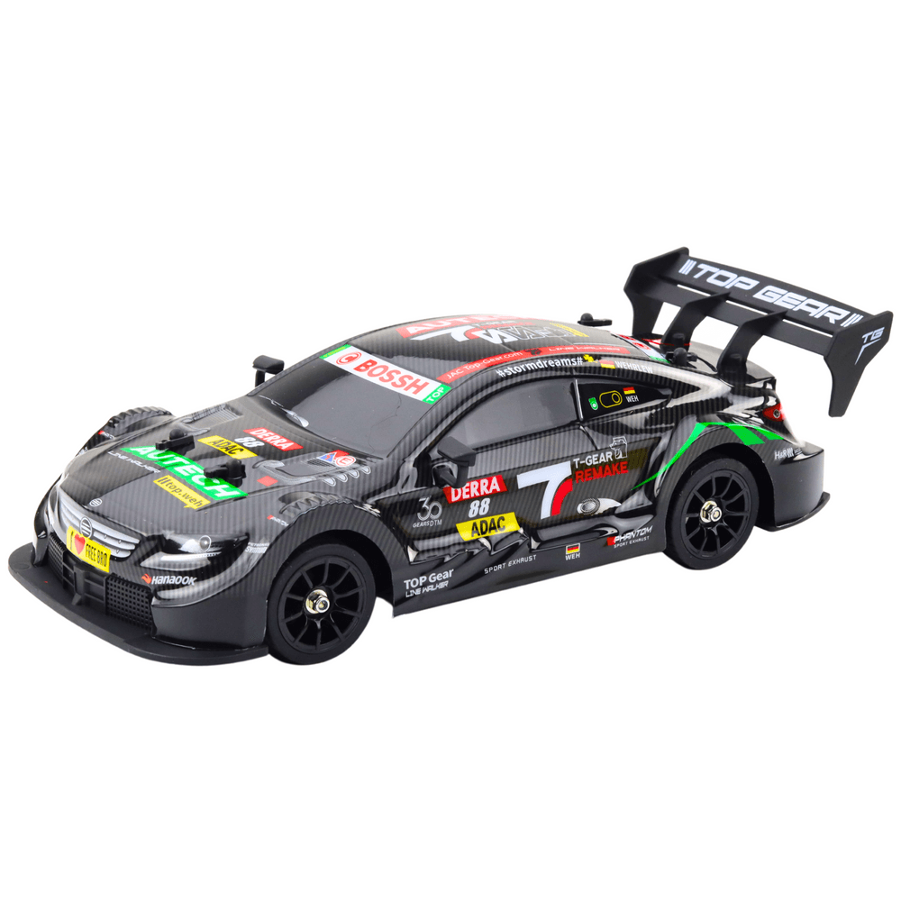 LEAN TOYS RC Drift dirkalnik - črni karbon, 30 km/h, 1:16 2