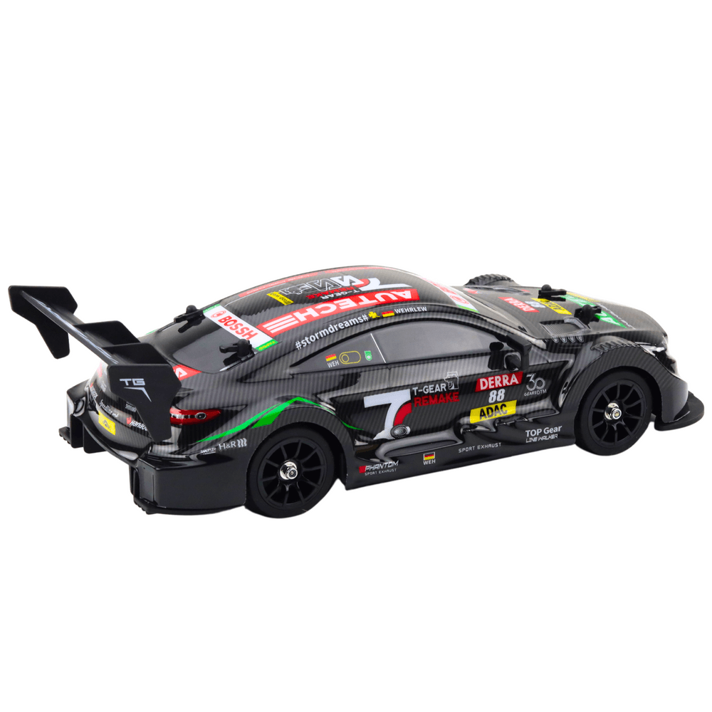 LEAN TOYS RC Drift dirkalnik - črni karbon, 30 km/h, 1:16 3