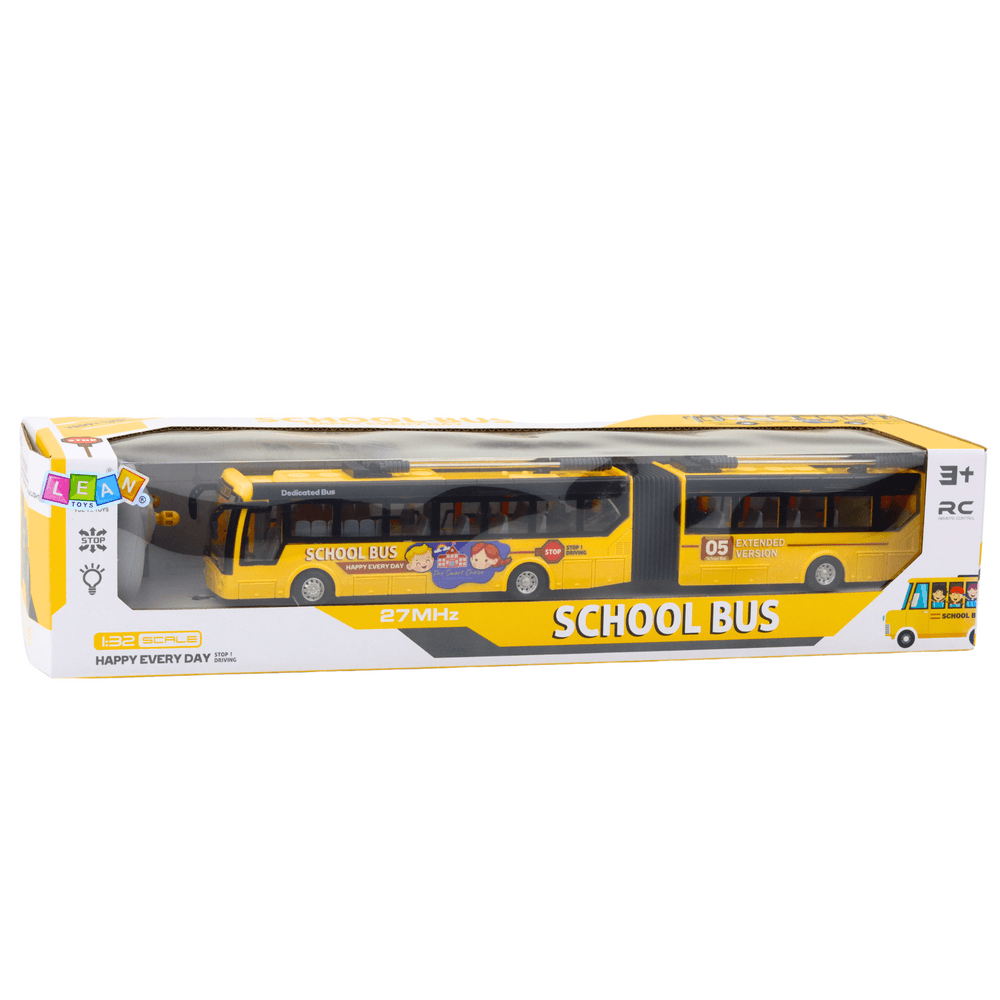 Daljinsko voden trolejbus LEAN TOYS, rumena, 1:32 5