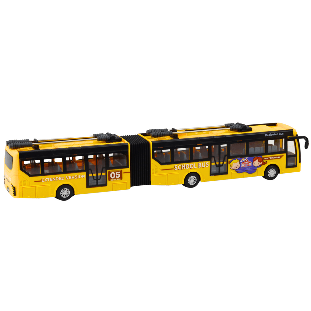 Daljinsko voden trolejbus LEAN TOYS, rumena, 1:32 3