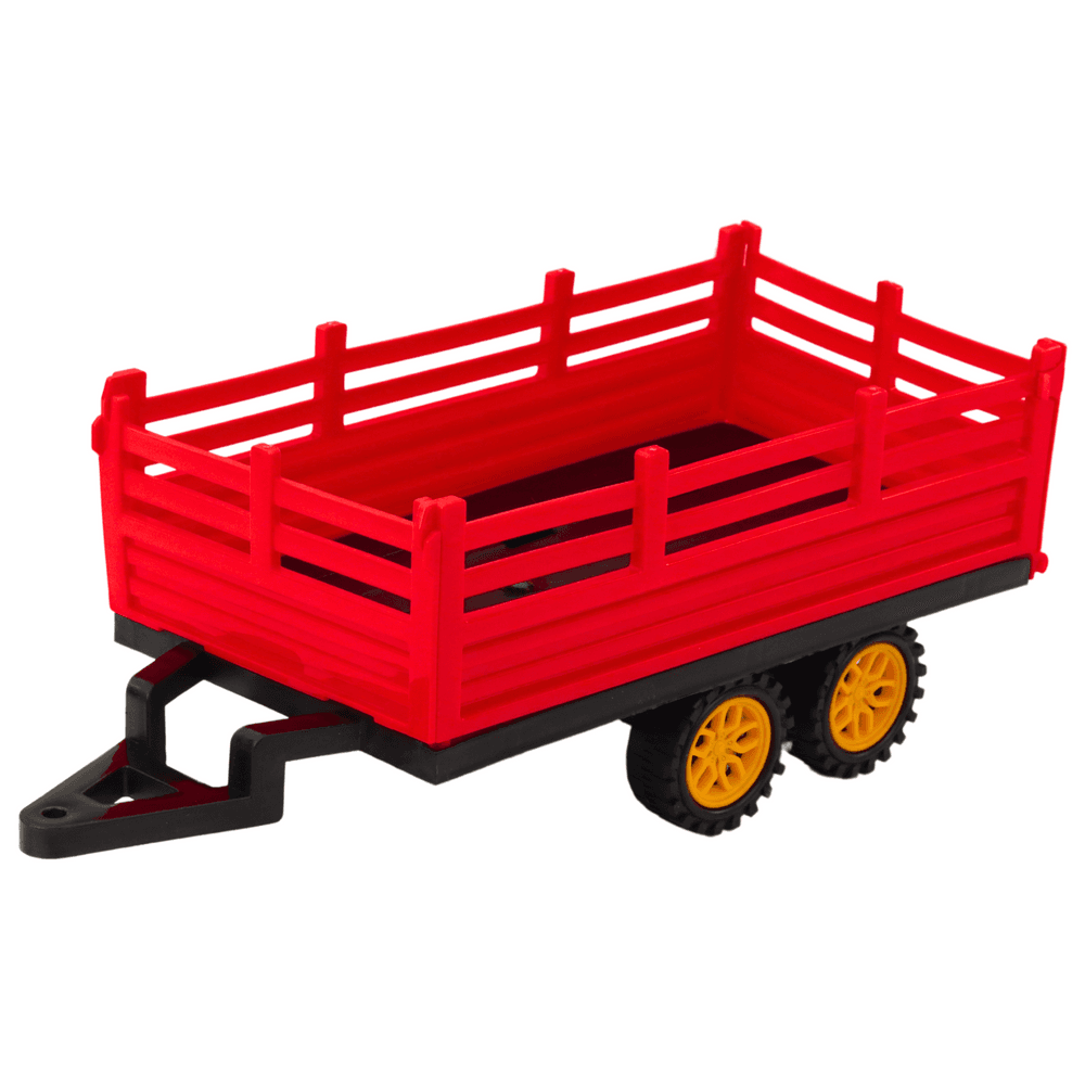 Traktor s prikolico na daljinsko upravljanje RC, rdeč 3