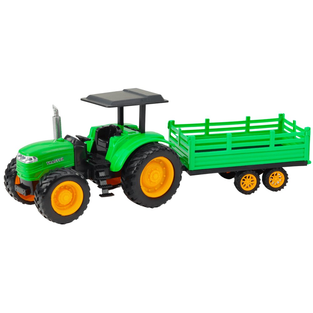 Traktor na daljinsko upravljanje s prikolico, zeleni 2