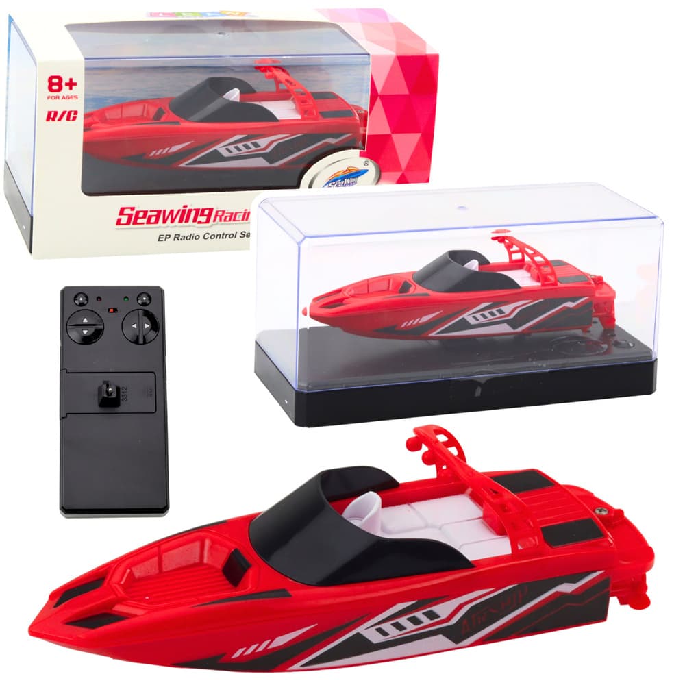 Motorna ladja RC belo-rdeča 15 cm