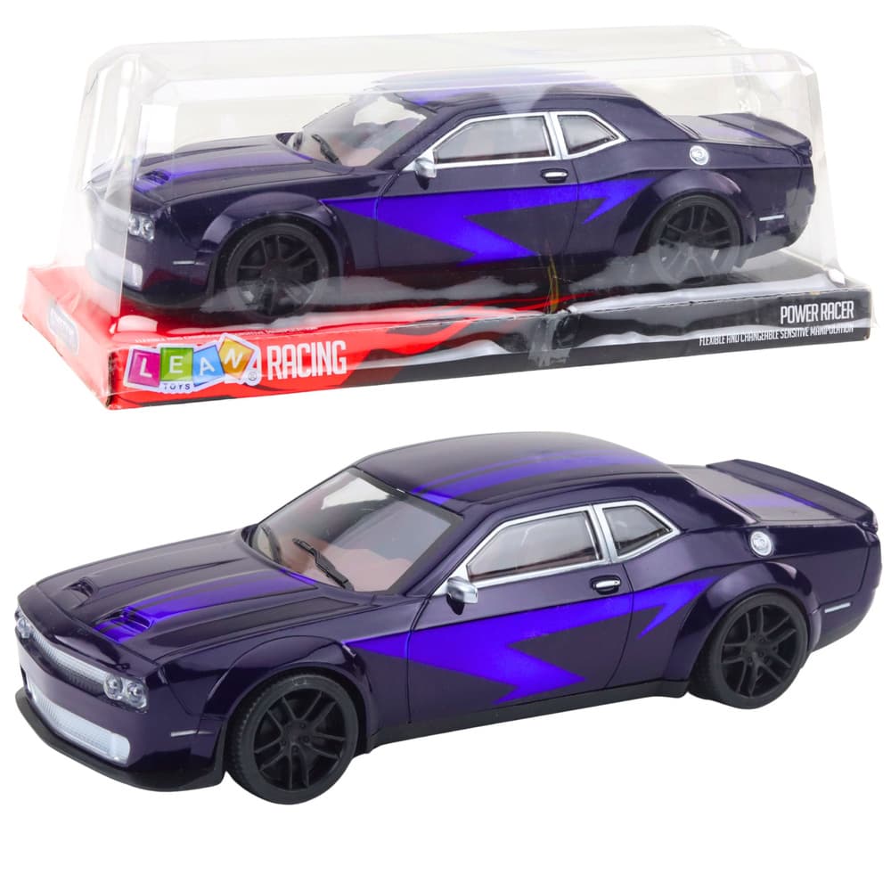 Športni dirkalni avtomobil LEAN TOYS s trenjem, temno vijoličen