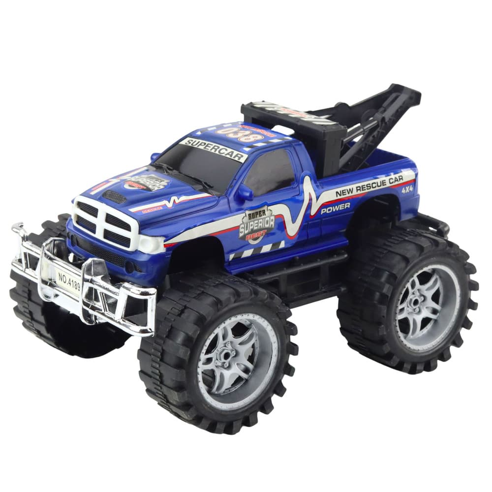 Terenski reševalni avtomobil LEAN TOYS s vlečno kljuko, moder 2